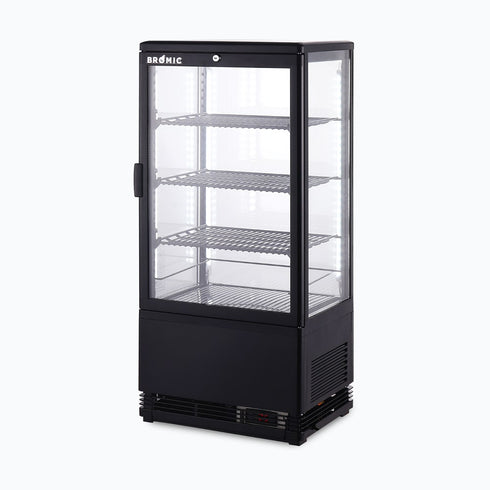 Bromic Flat Glass 78L LED Countertop Beverage Chiller - CT0080G4B